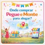 Onde comprar pegue e monte para alugar?