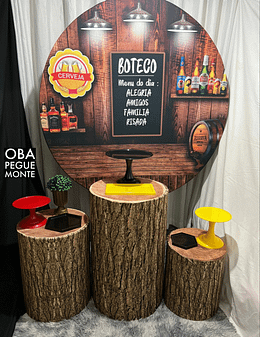 Kit Pegue e Monte  Tema Boteco