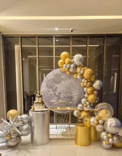 Transformamos ideias em decorações mágicas. Clique no link da Bio e reserve sua data! Obrigada por nos escolher @danystraube Ficou linda sua decoração. 🥰 Balões🎈 da nossa parceira @salvinofestas