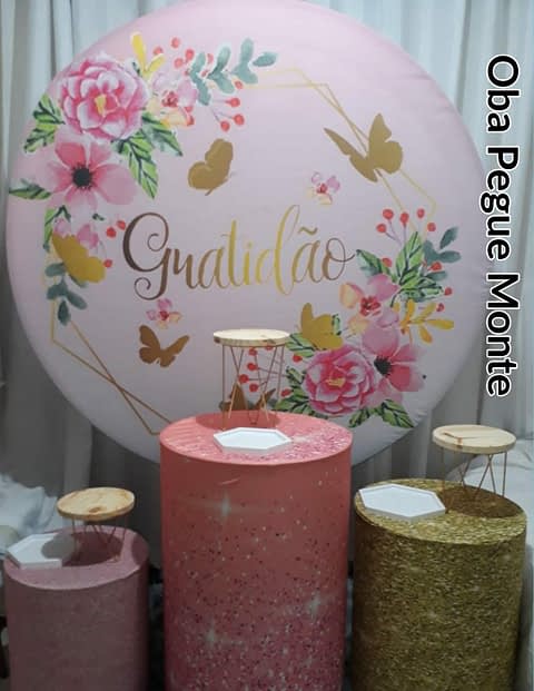 Pegue e Monte Gratidão Rosa / Preto