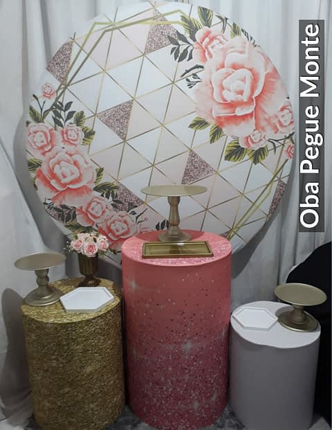 Kit Pegue e Monte Tema Floral