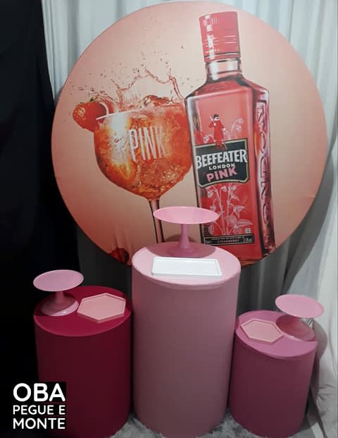 Kit Pegue e Monte Tema Gin Rosa