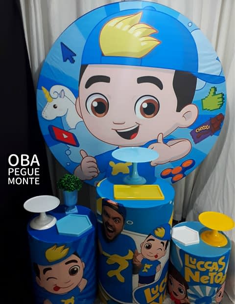Kit Pegue e Monte Tema Lucas Neto