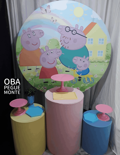 Kit Pegue e Monte Tema Peppa Pig