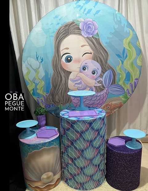 Kit Pegue e Monte Tema Sereia Cut