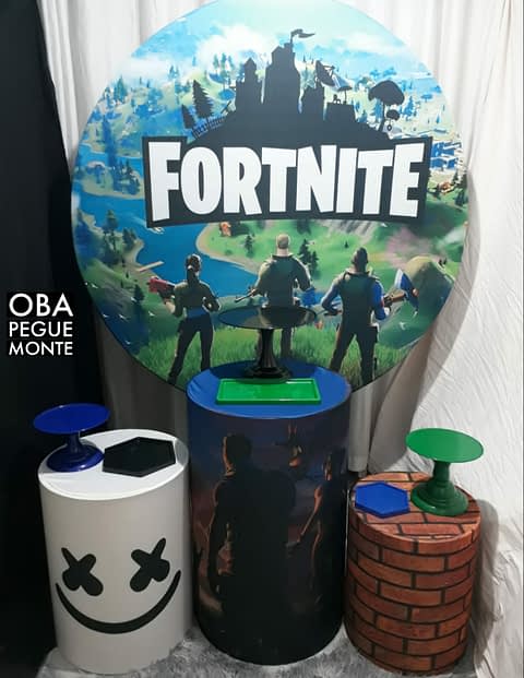 Kit Pegue e Monte Tema Fortnite