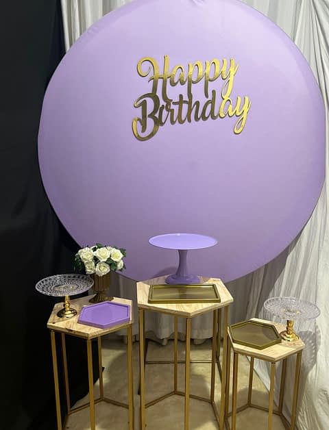 Kit Pegue e Monte Lilás Happy Birthday
