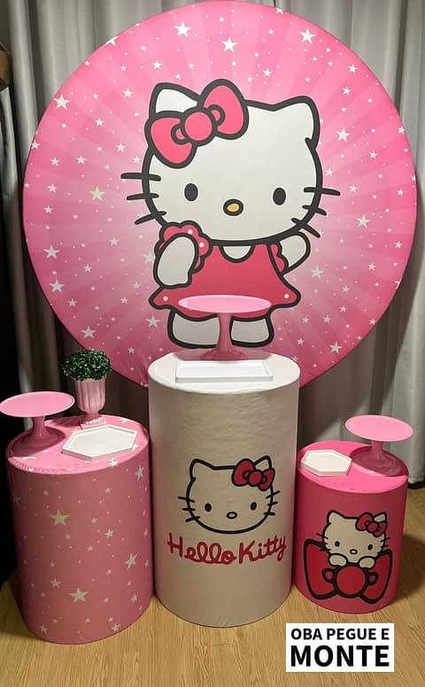 Kit Pegue e monte Hello Kitty