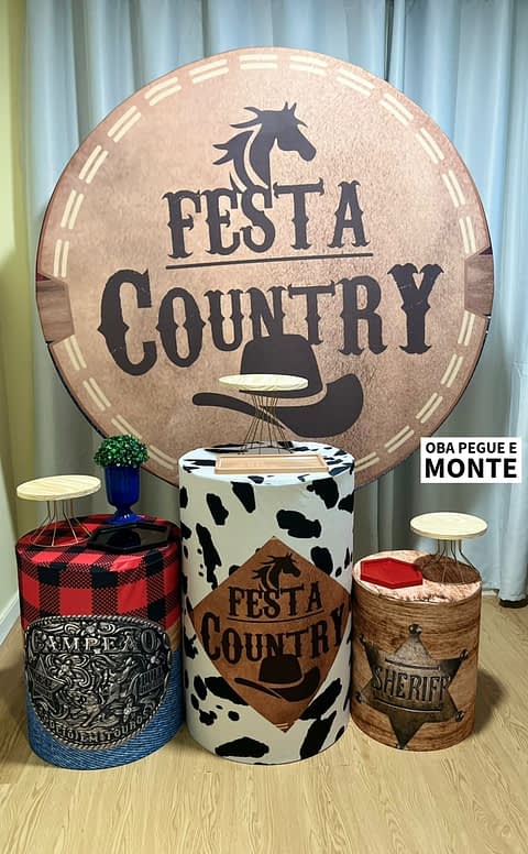 Kit Pegue e monte festa country