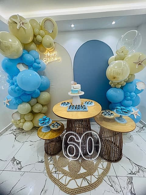 Decoração Fundo do Mar + Balão incluso
