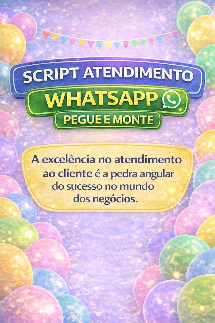 E-book Atendimento WhatsApp Pegue e Monte