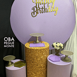 Miniatura 3 de Kit Pegue e Monte Lilás Happy Birthday