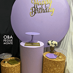 Miniatura 2 de Kit Pegue e Monte Lilás Happy Birthday