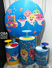 Kit Pegue e Monte Tema Baby Shark