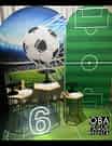 Kit Pegue e Monte Decoração Futebol + LED