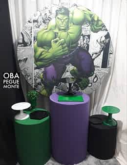 Kit Pegue e Monte Tema Hulk