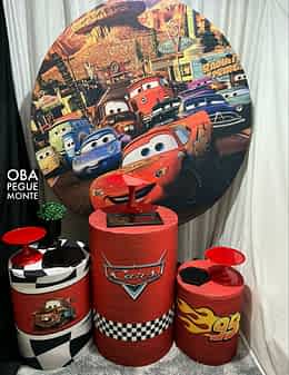 Kit Pegue e monte Decoração Carros