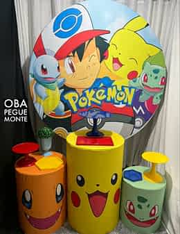 Kit Pegue e monte Tema Pokemon