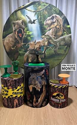 Kit Pegue e Monte Tema Dinossauro