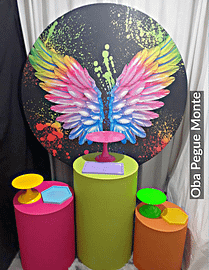 Kit Pegue e Monte Tema Neon