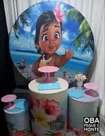 Kit Pegue e Monte Tema Moana Baby