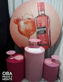 Kit Pegue e Monte Tema Gin Rosa