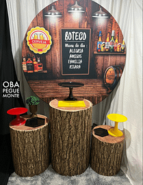 Kit Pegue e Monte  Tema Boteco