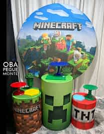 Kit Pegue e Monte Tema Minecraft