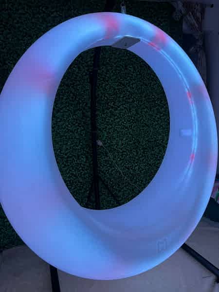 Balanço LED com iluminação RGB para festas no Rio